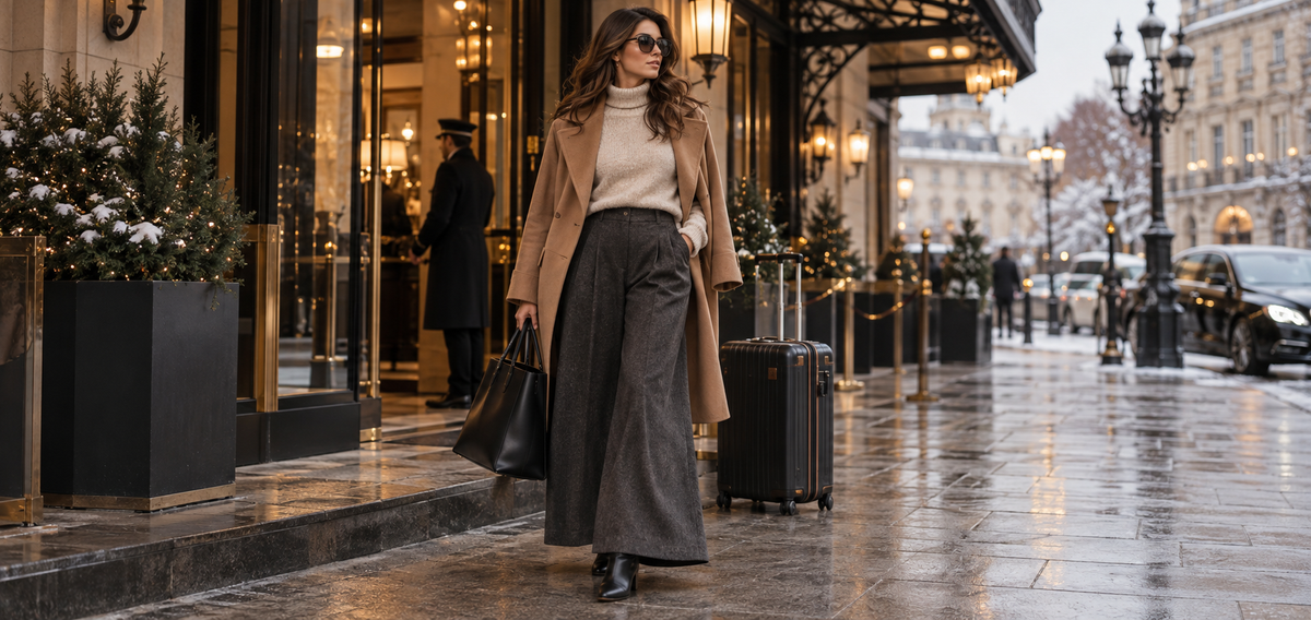 How to Style Wide-Leg Wool Pants and Culottes for Work, Weekends, and Winter Travel