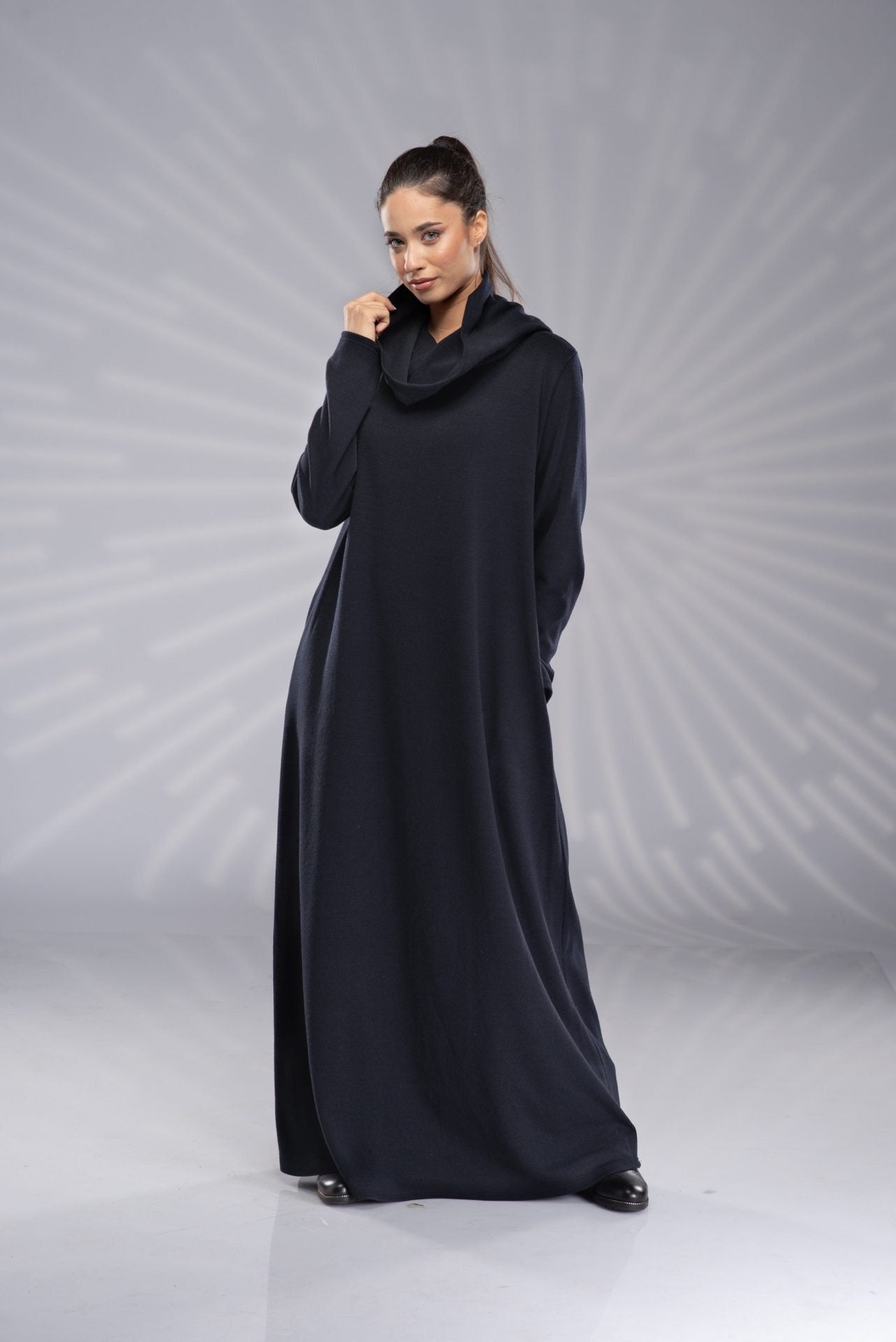 Maxi Long Winter Knitted Turtleneck Dress