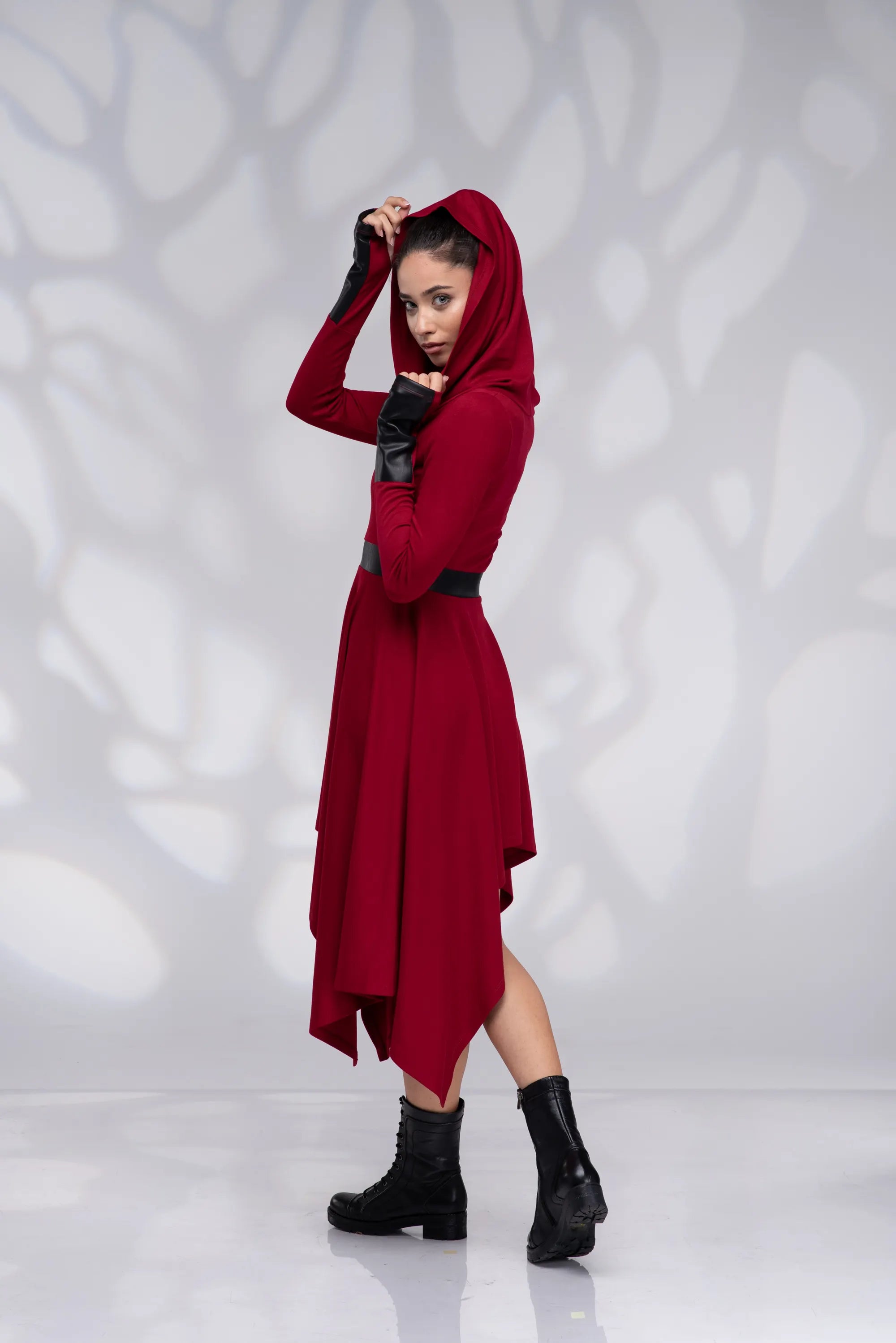 Winter Wool Pixie Hooded Dress-Danellys-5.webp