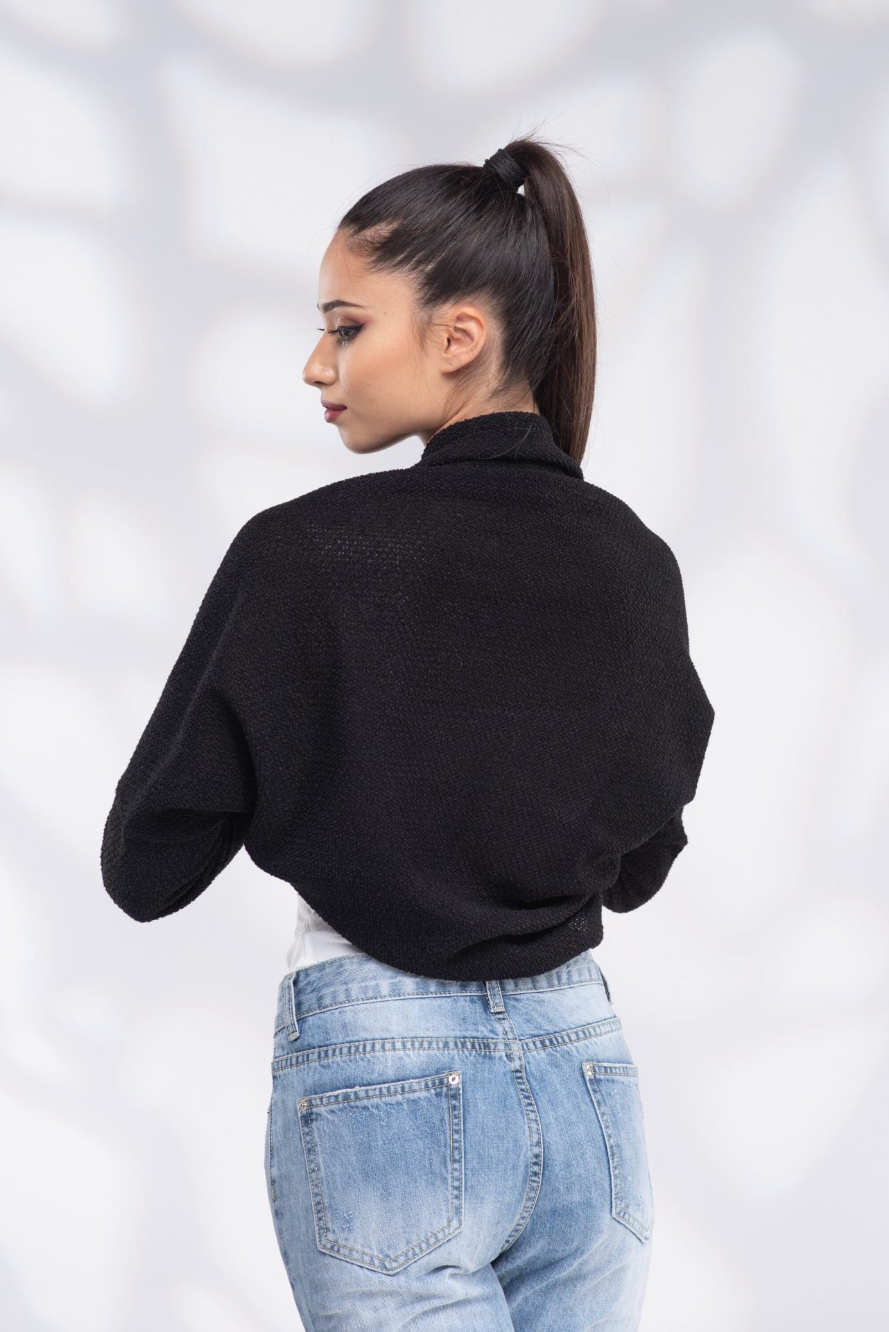 Black Bridal Bolero Shrug