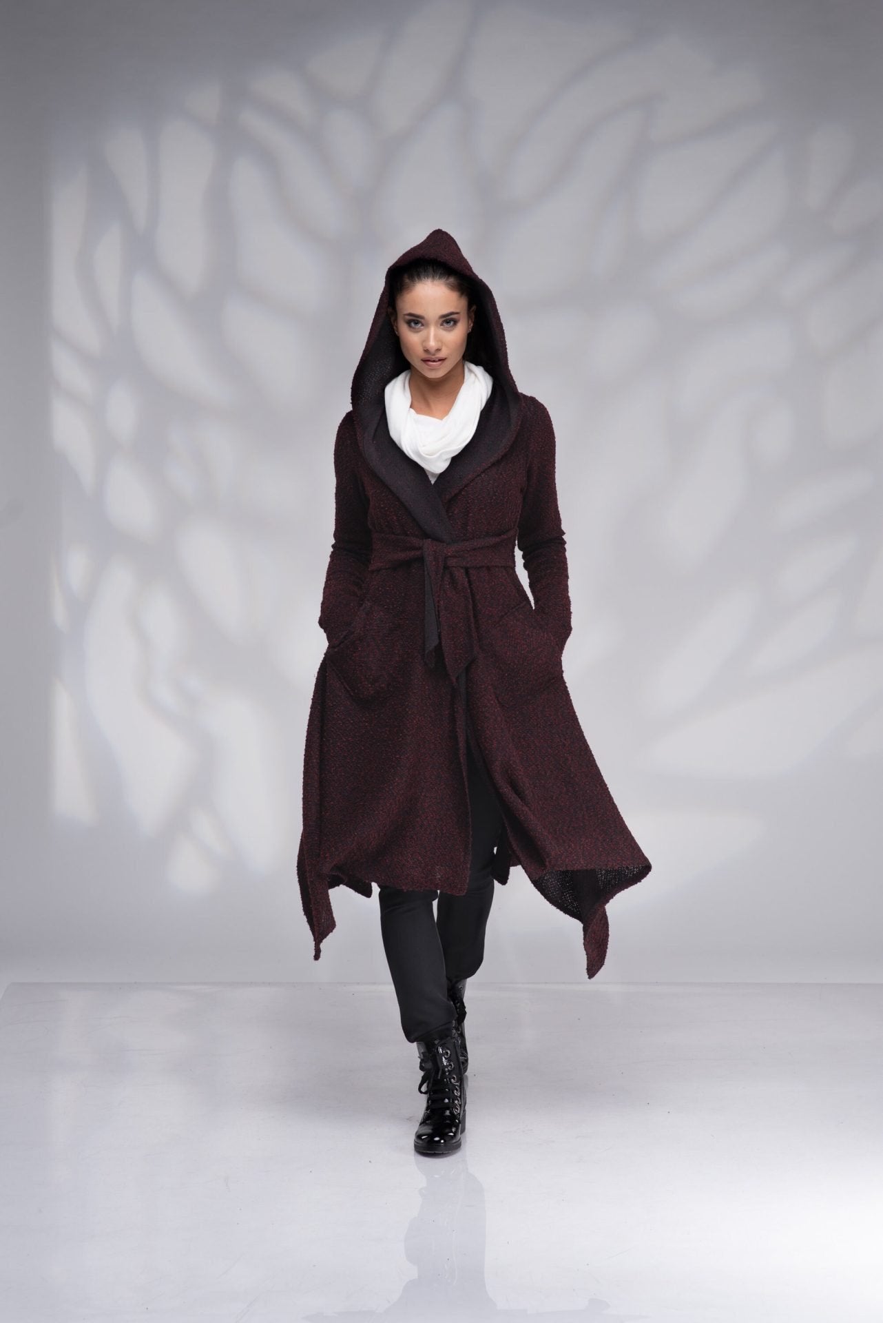 Winter Cardigan with Hood Elven Coat Hooded Cape
