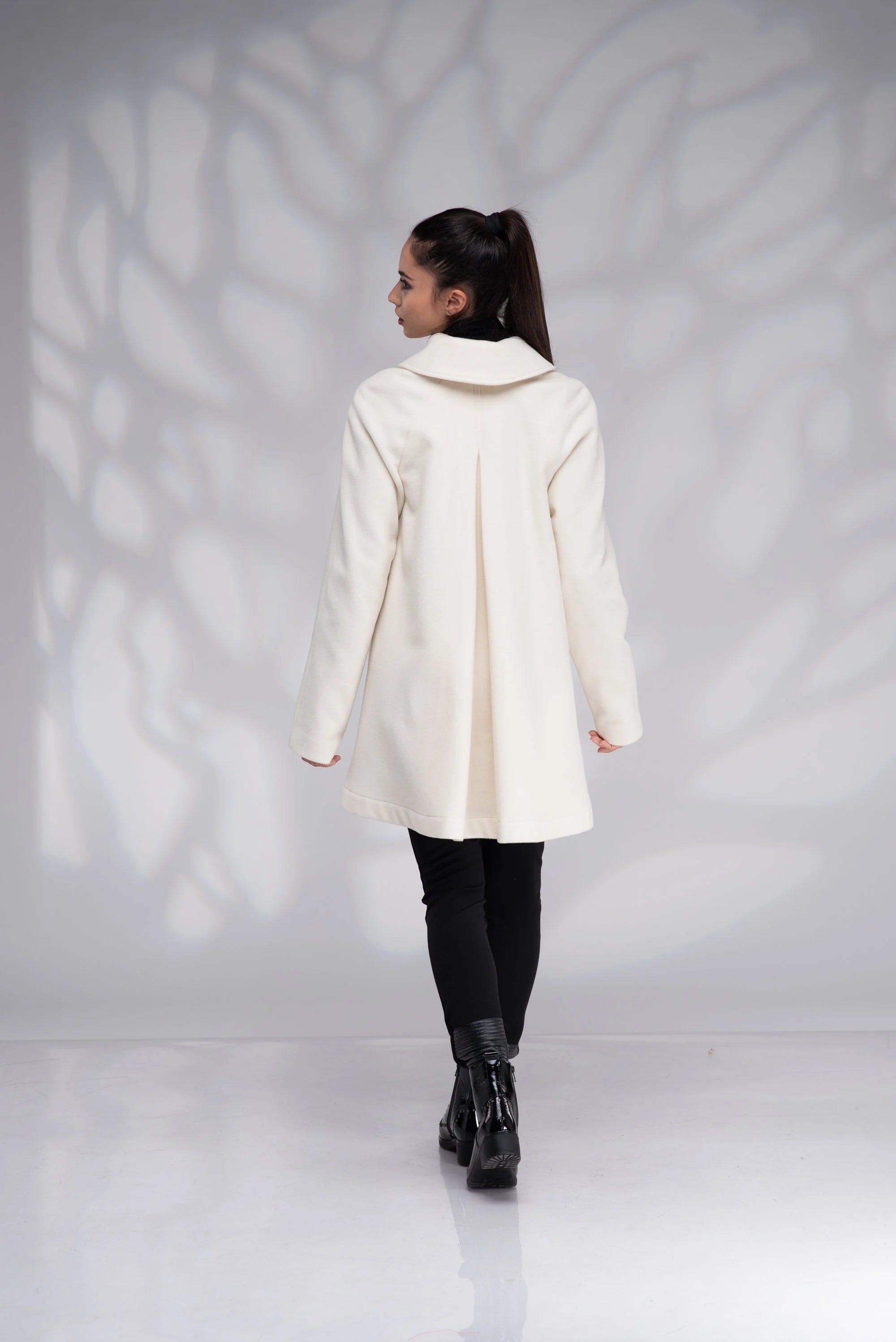 Wool Swing Coat Winter Plus Size White with Lining-Danellys.webp