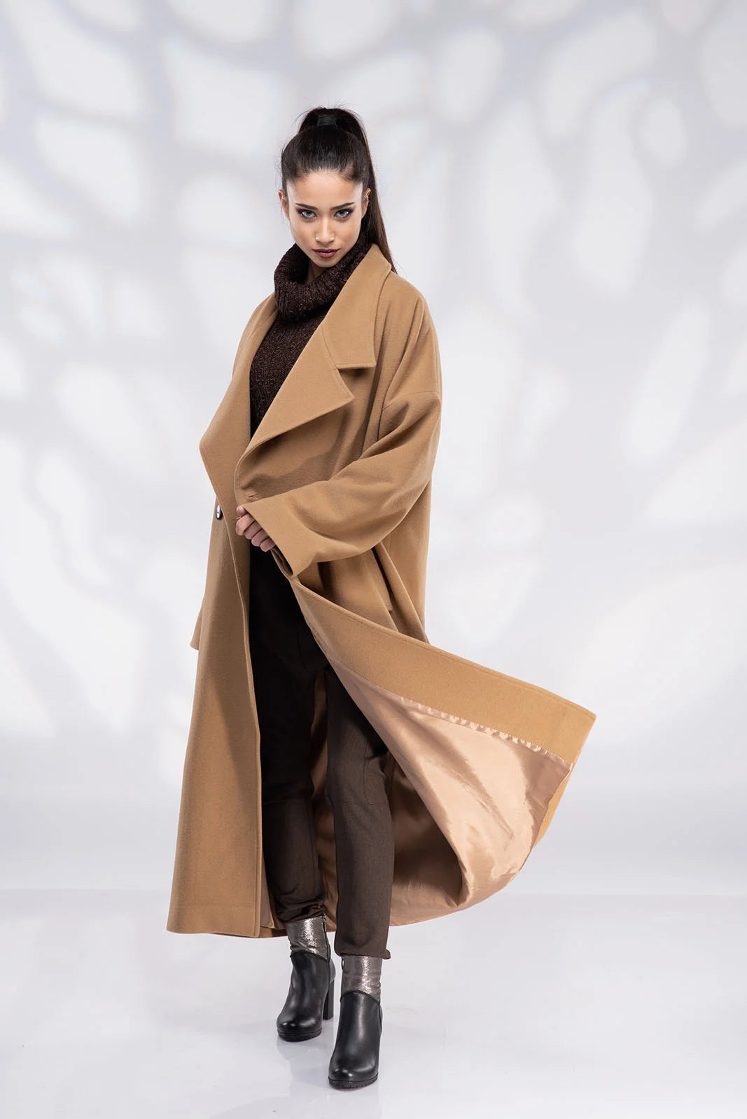 Camel Wool Coat - Winter Oversized