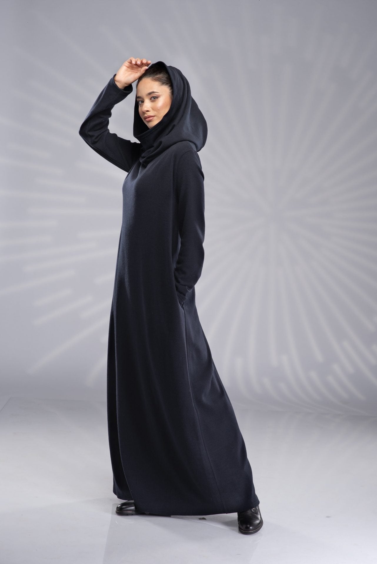 Maxi Long Winter Knitted Turtleneck Dress
