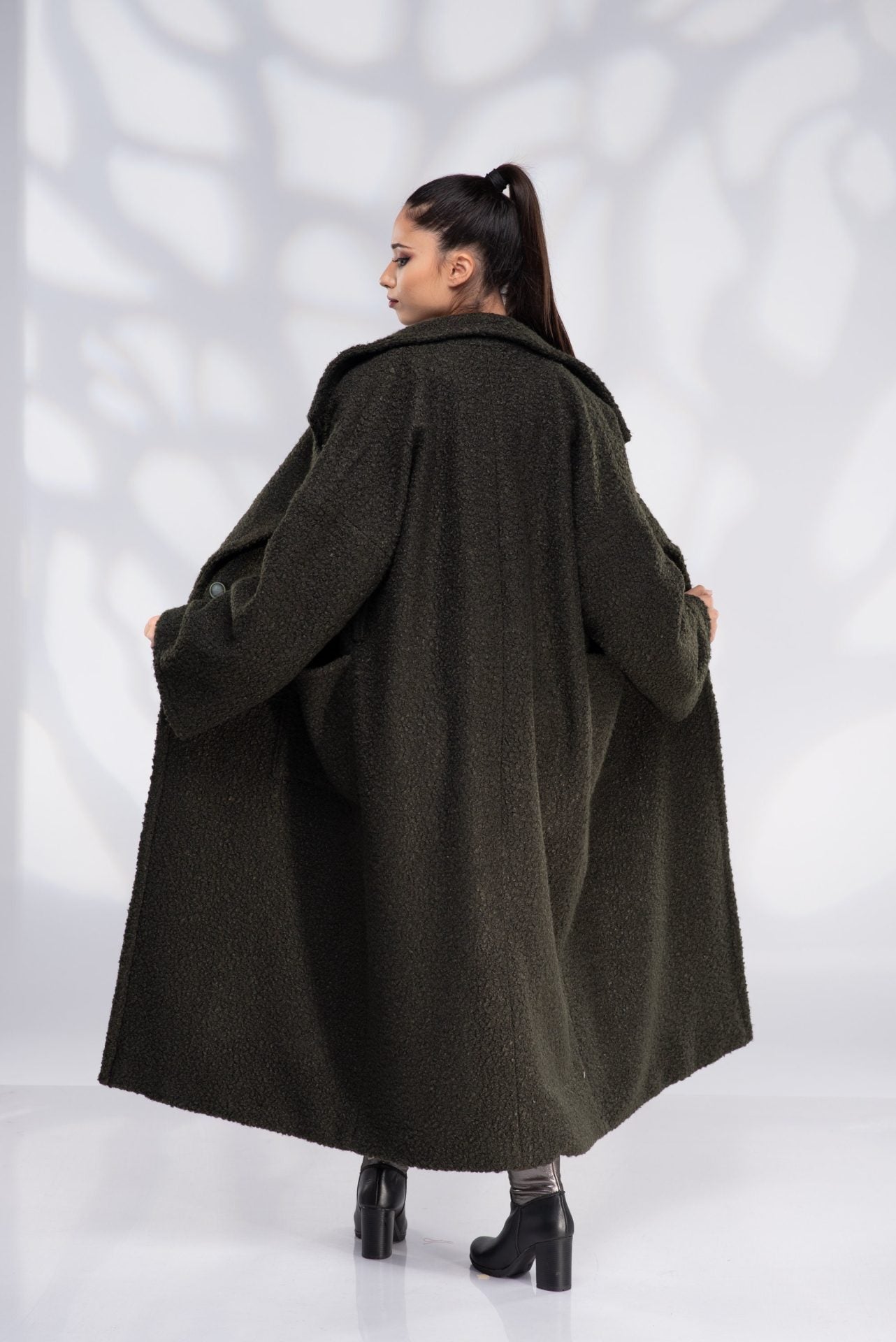 Oversized Wool Plus Size Coat