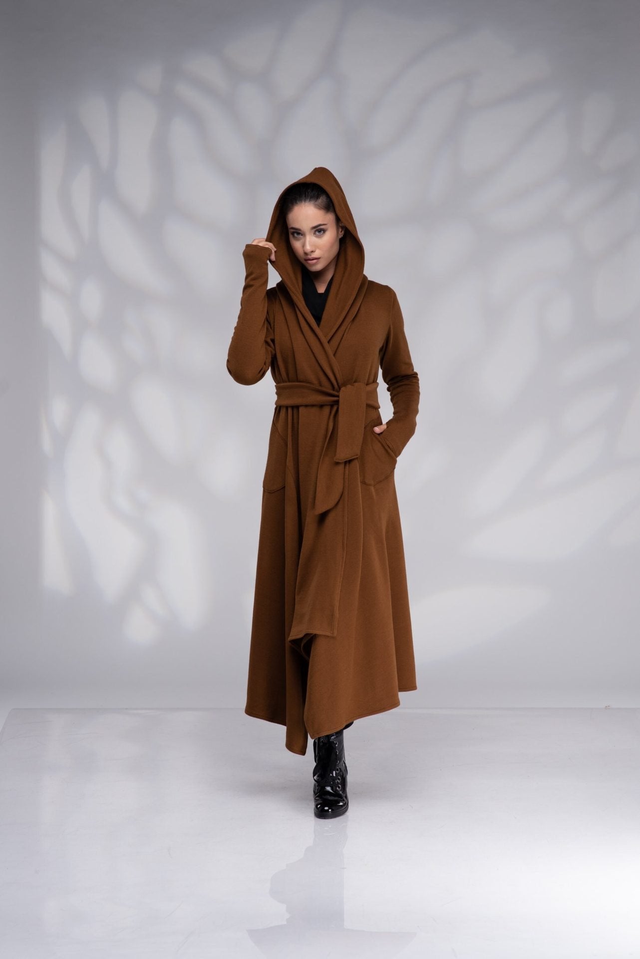 Long Hooded Cardigan Cloak Maxi Gothic Jacket