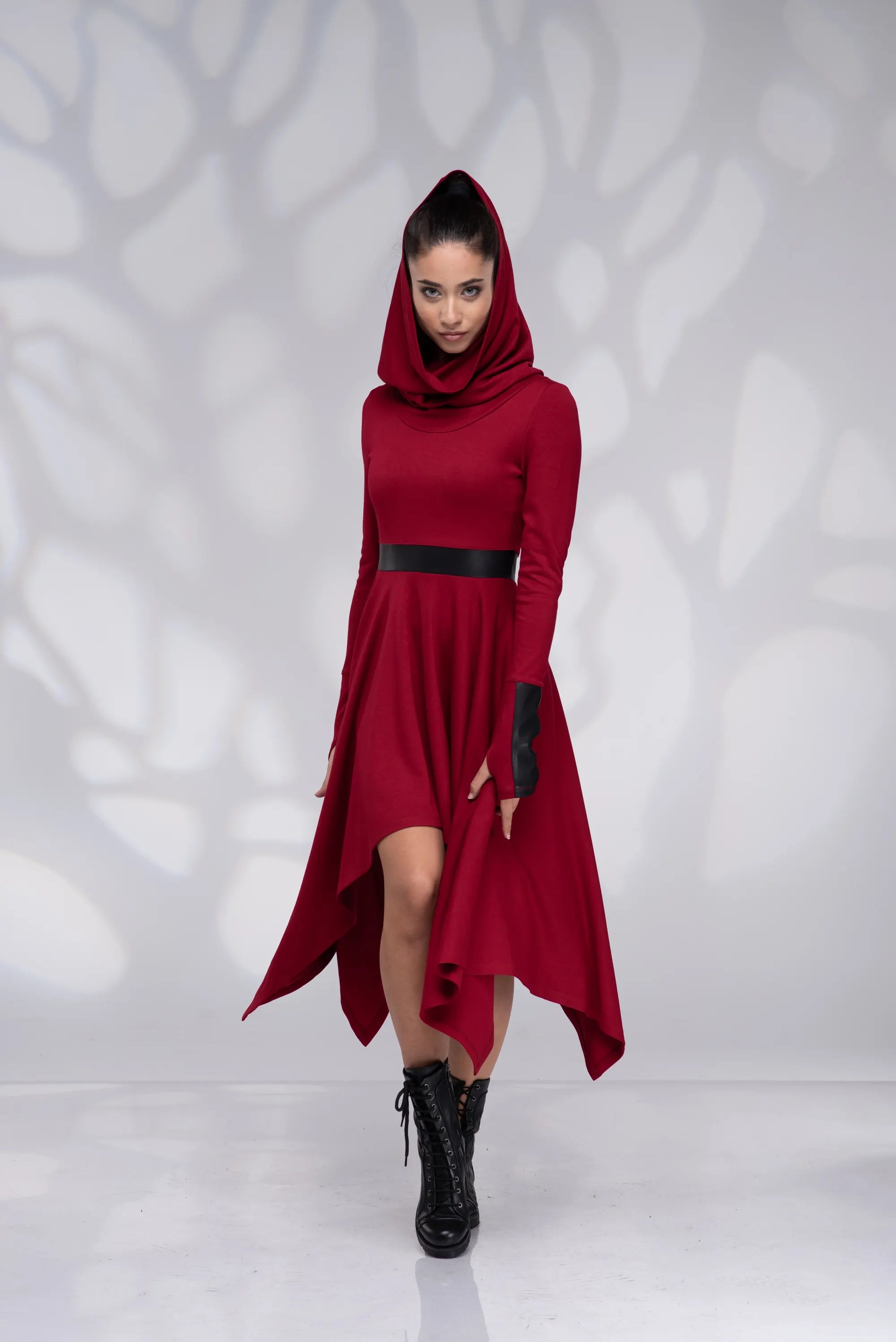 Winter Wool Pixie Hooded Dress-Danellys-2.webp