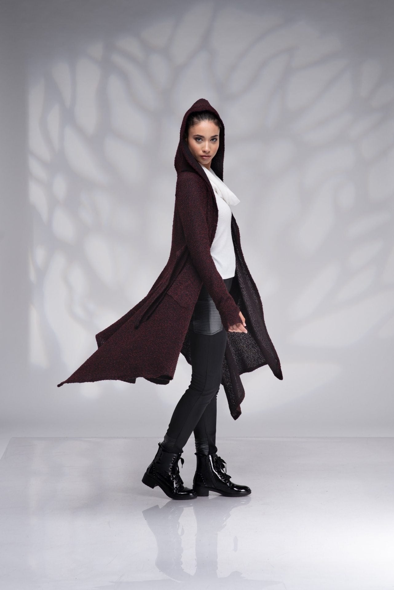 Winter Cloak with Hood Gothic Jacket Hooded Cape