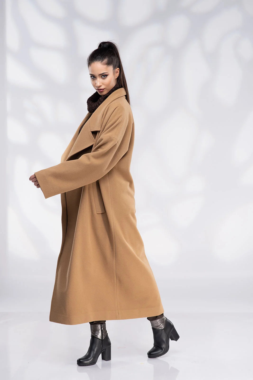 Camel Wool Coat - Winter Oversized