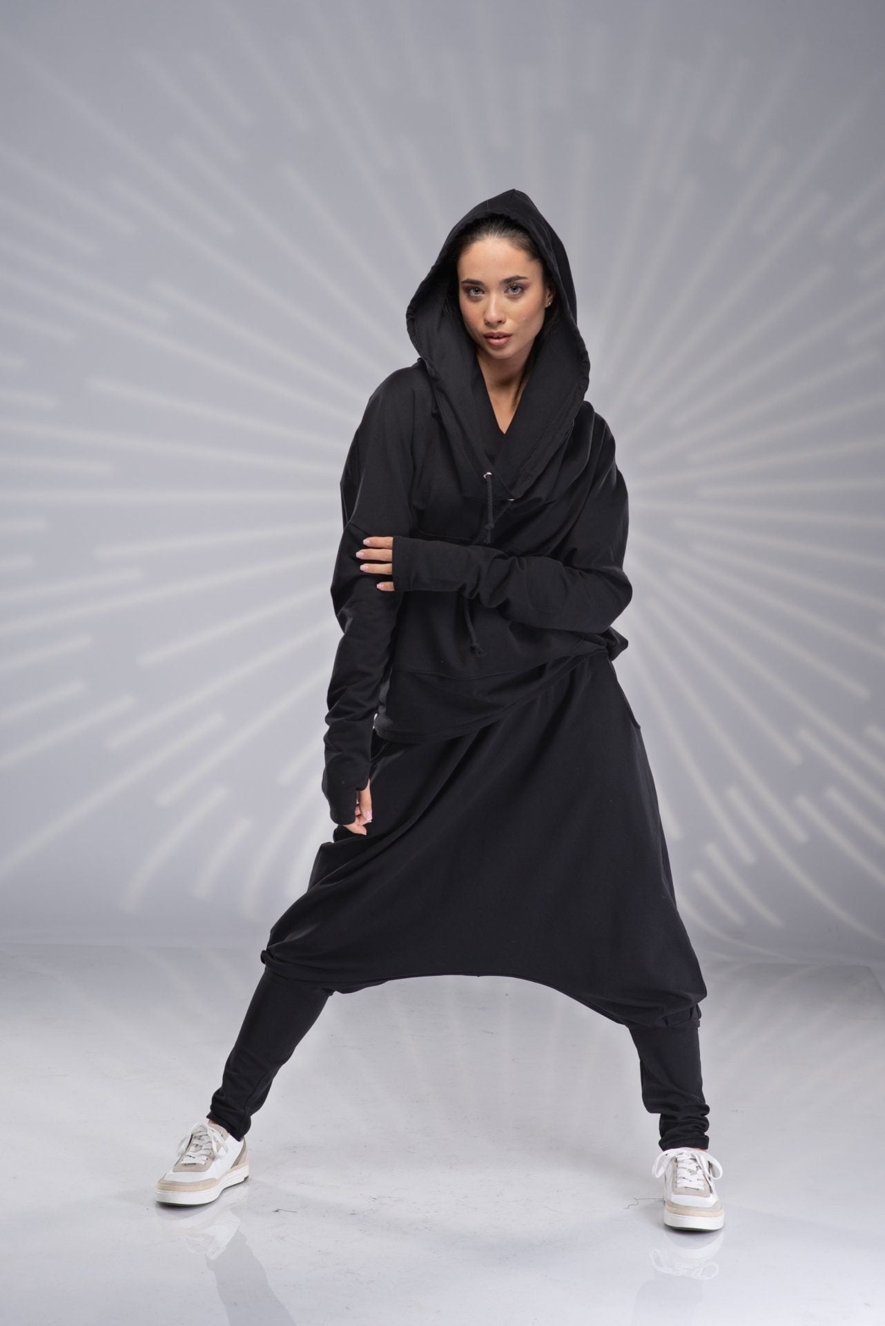 Two Piece Tracksuit Set Hoodie Sweatshirt and Harem Pants