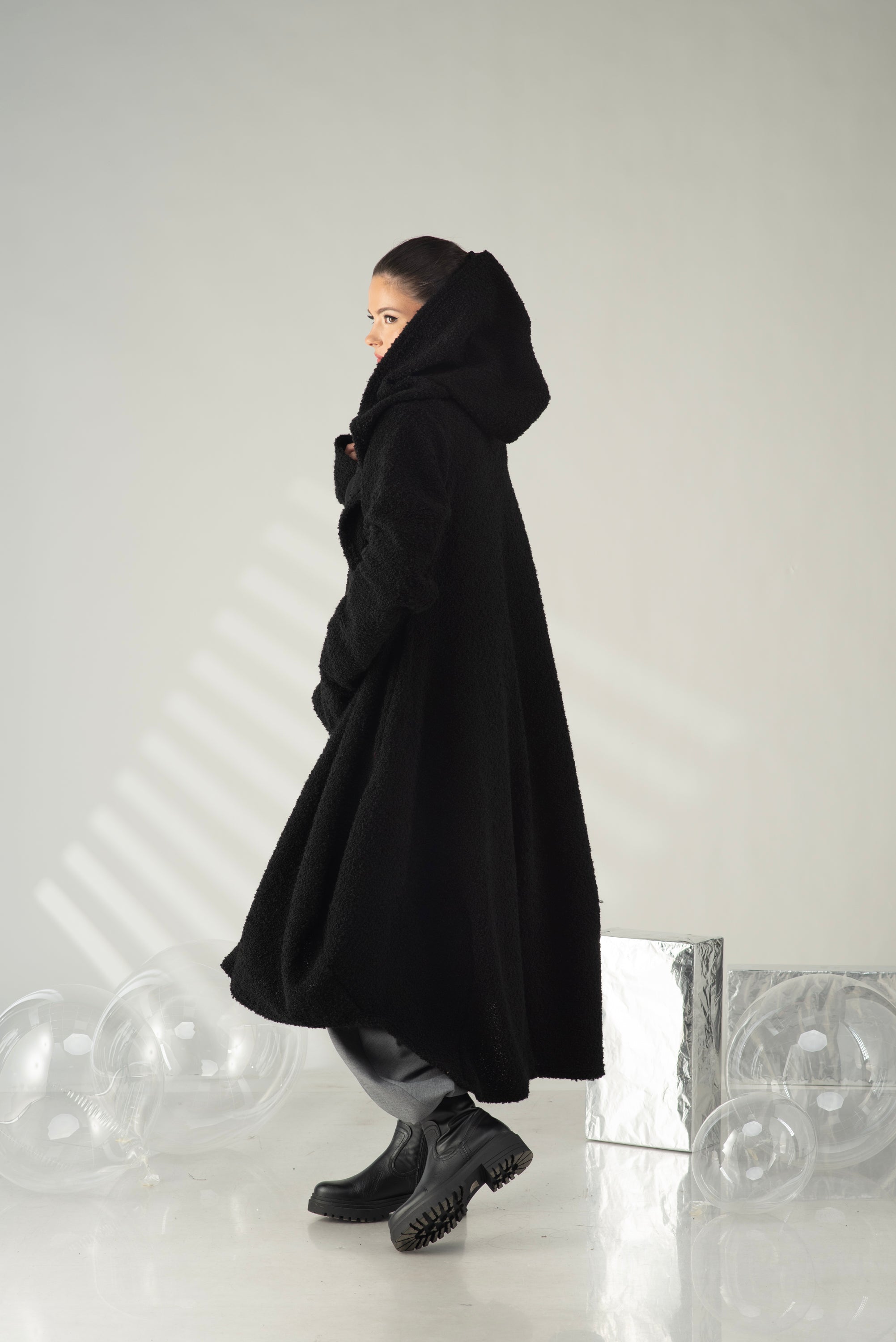 Hooded Long Cardigan Sweater