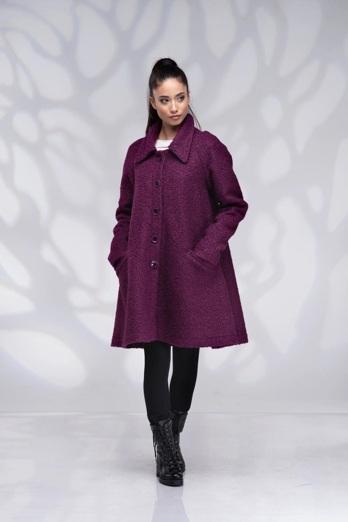 Wool Swing Short Coat-Danellys-2.webp