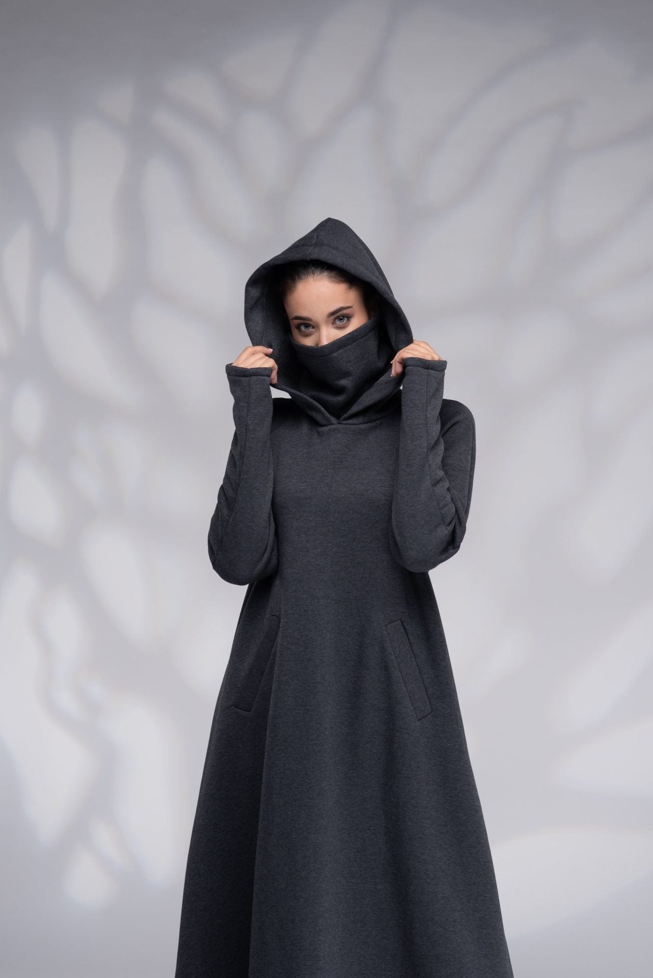 Long Maxi Winter Turtleneck Sweatshirt Dress