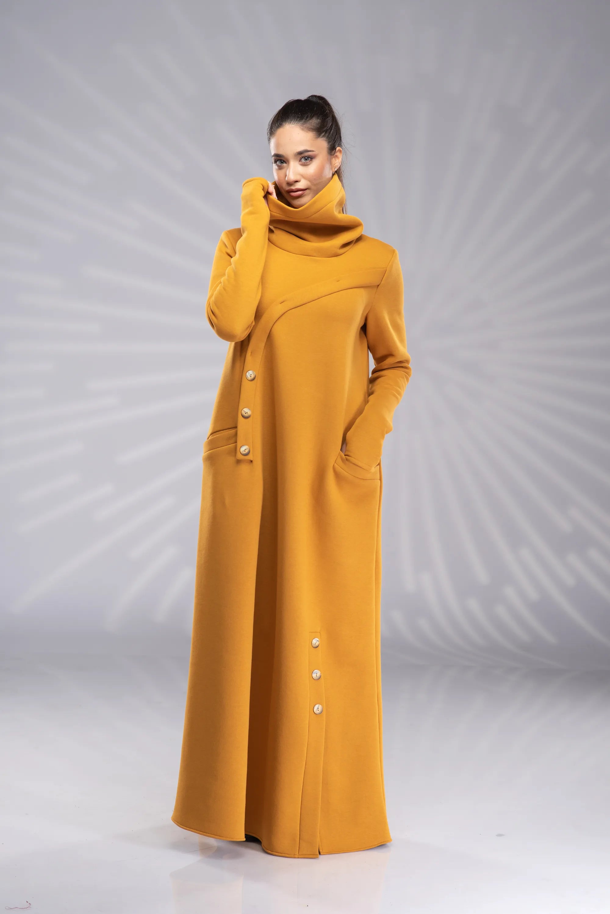 Winter Maxi Plus Size Turtleneck Kaftan Dress-Danellys-4.webp