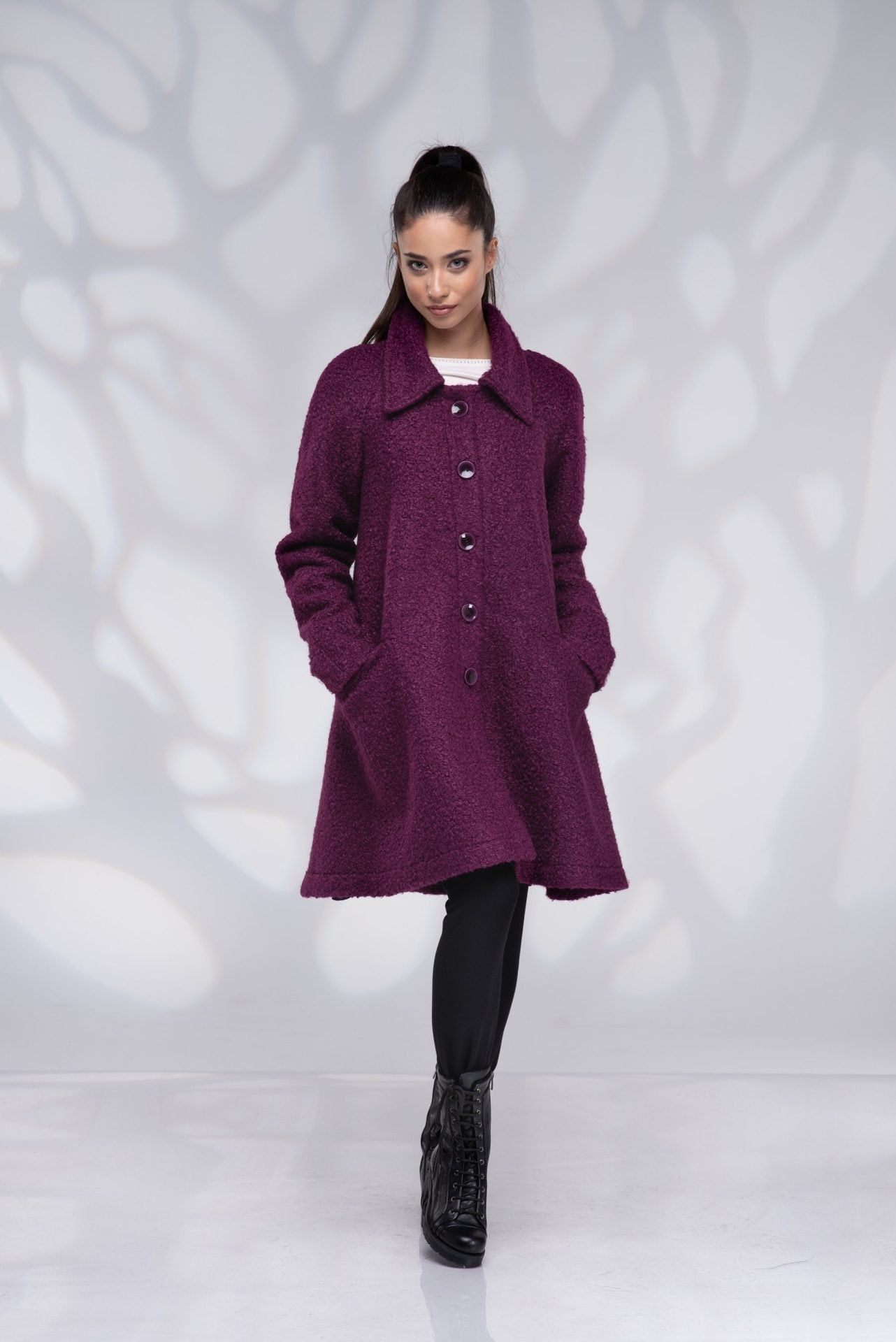 Wool Swing Short Coat