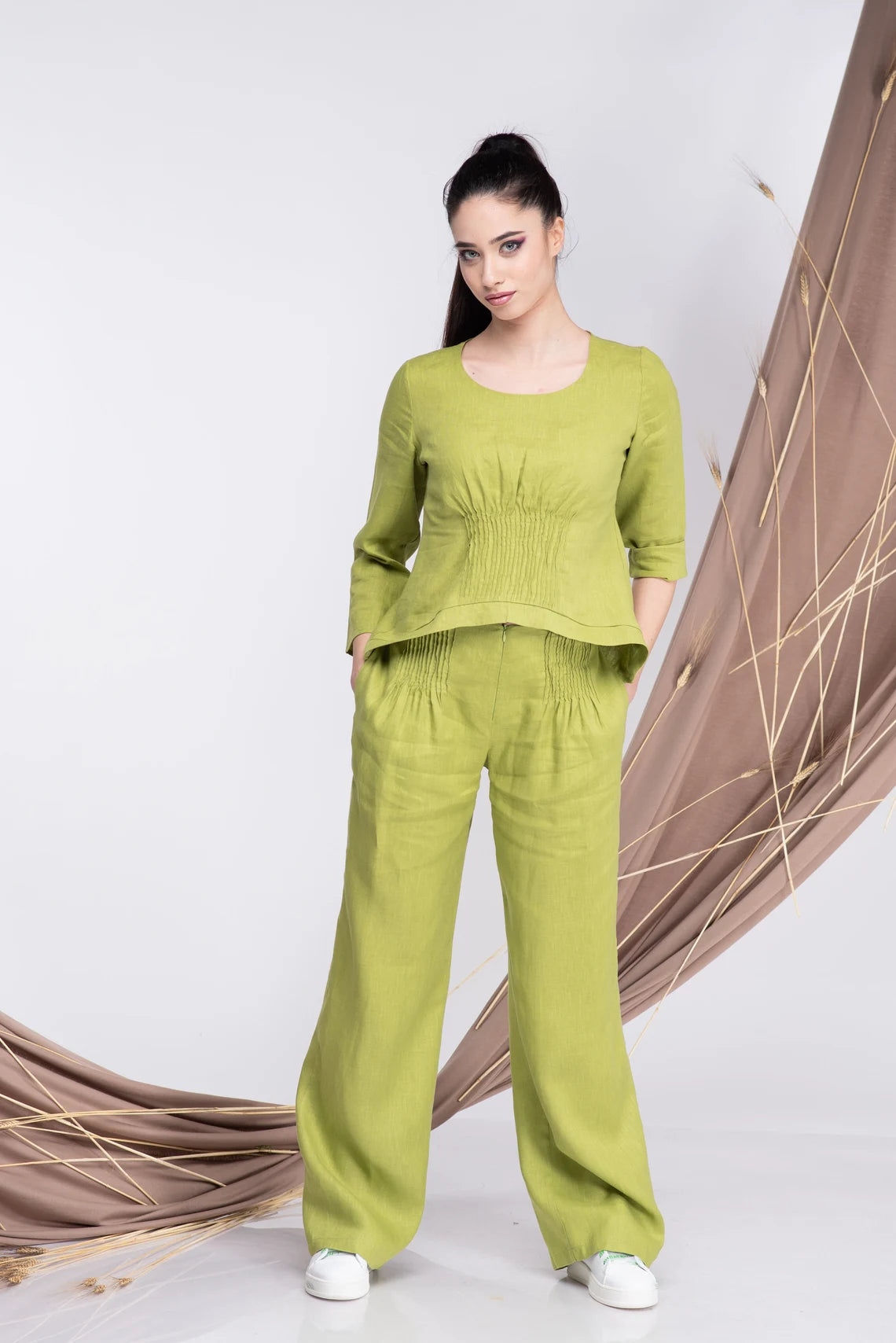 Linen Wide Leg Pants-Danellys-6.webp