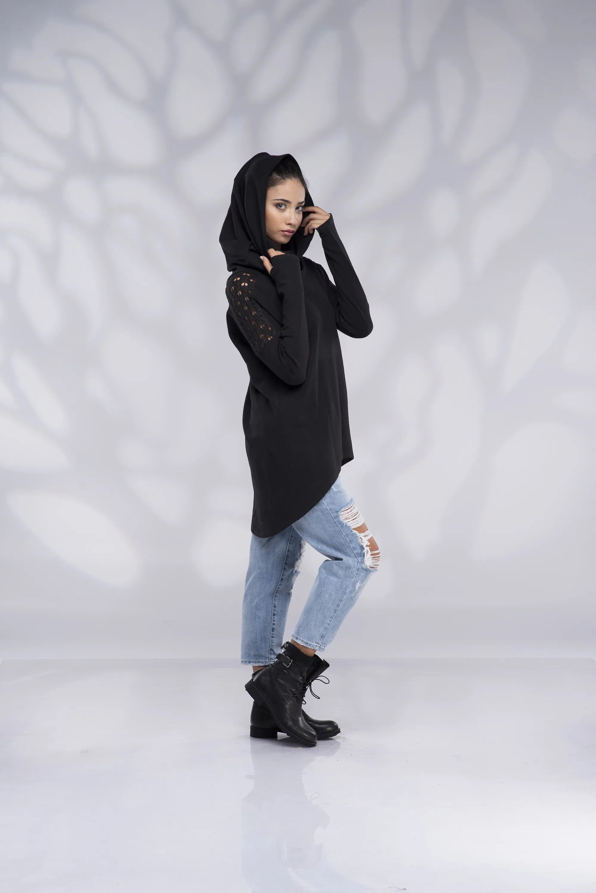 Sweater for Women Long Hooded Dress-Danellys-2.webp