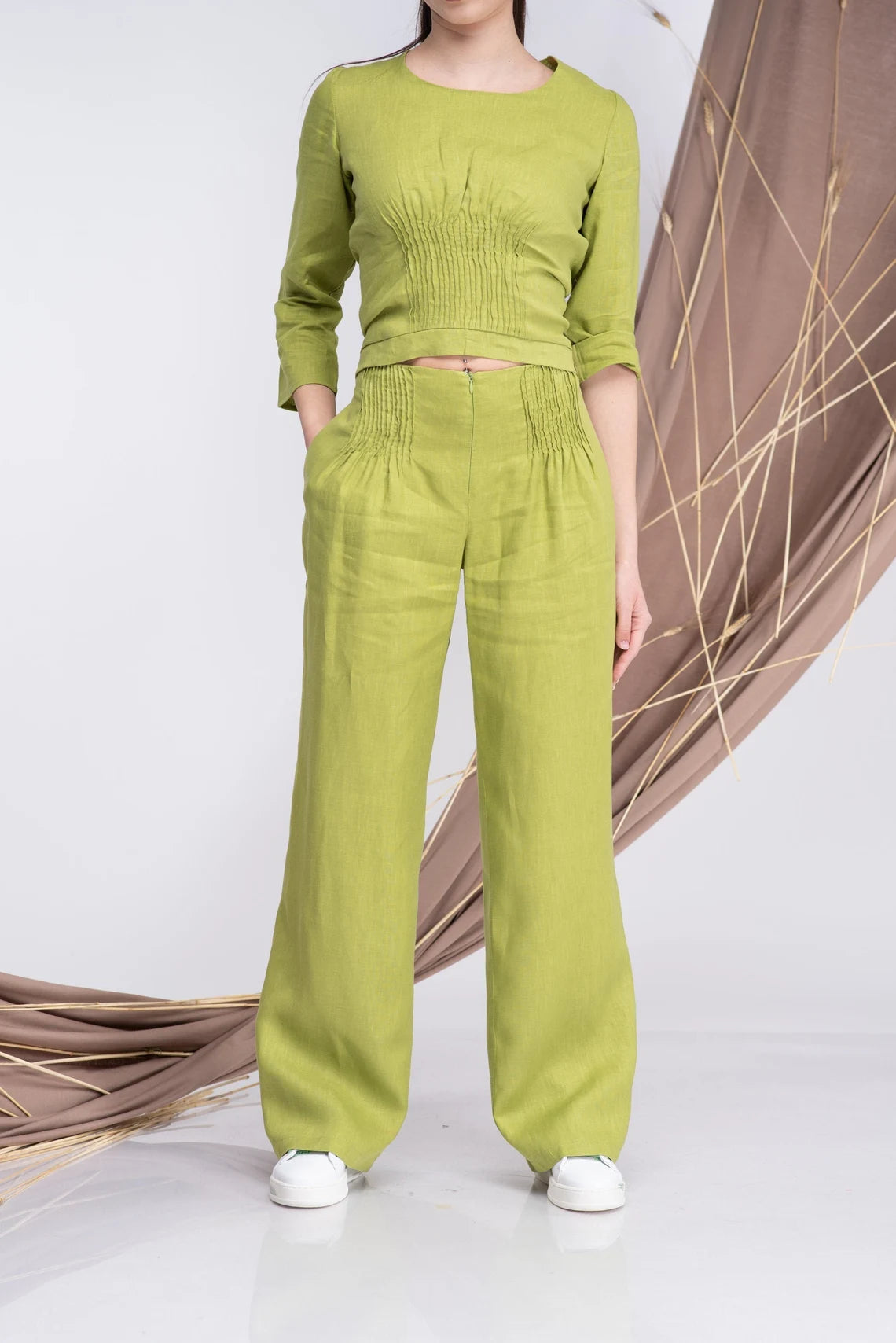 Linen Wide Leg Pants-Danellys-3.webp