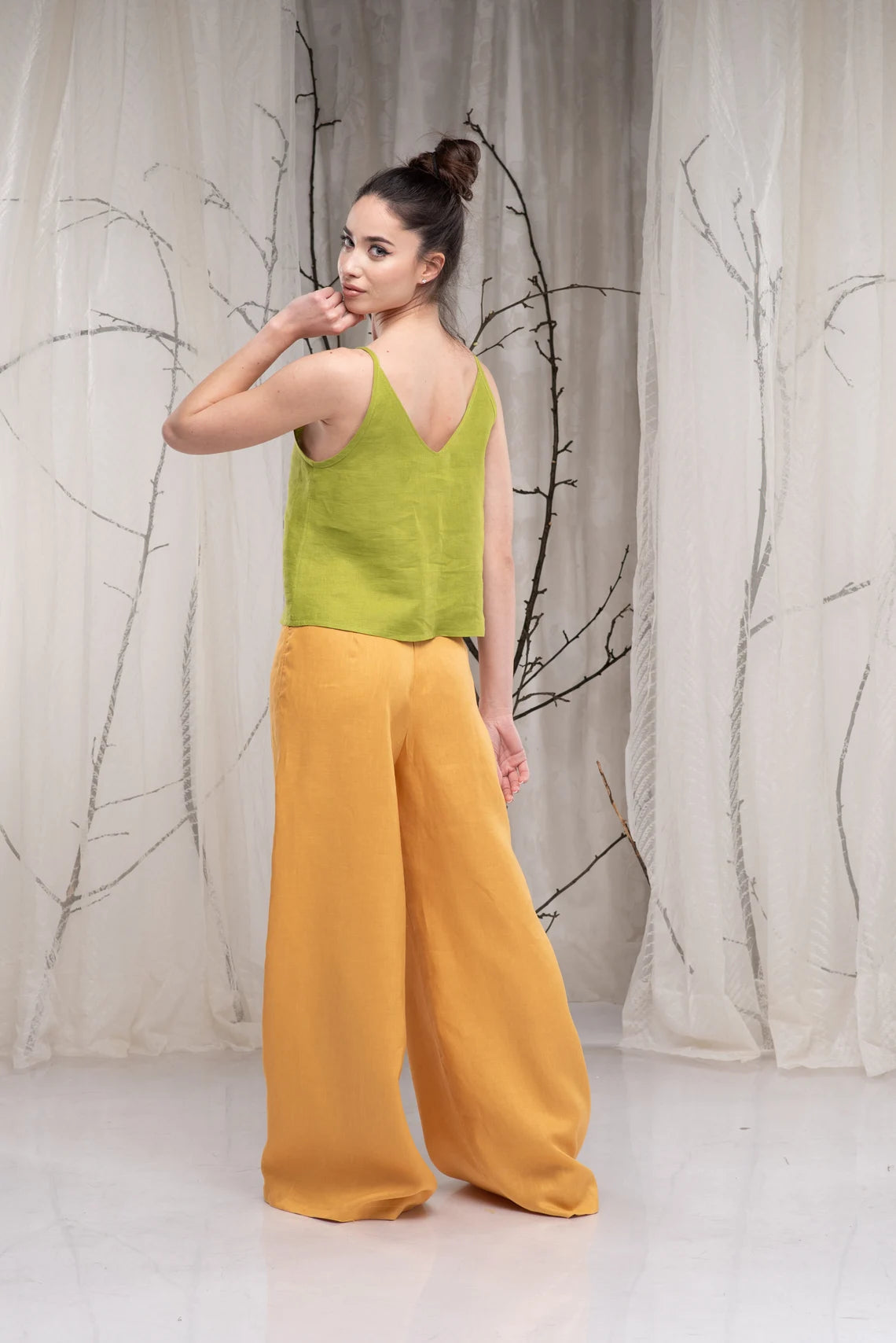 Linen Wide Leg Loose Palazzo Summer Pants-Danellys-3.webp