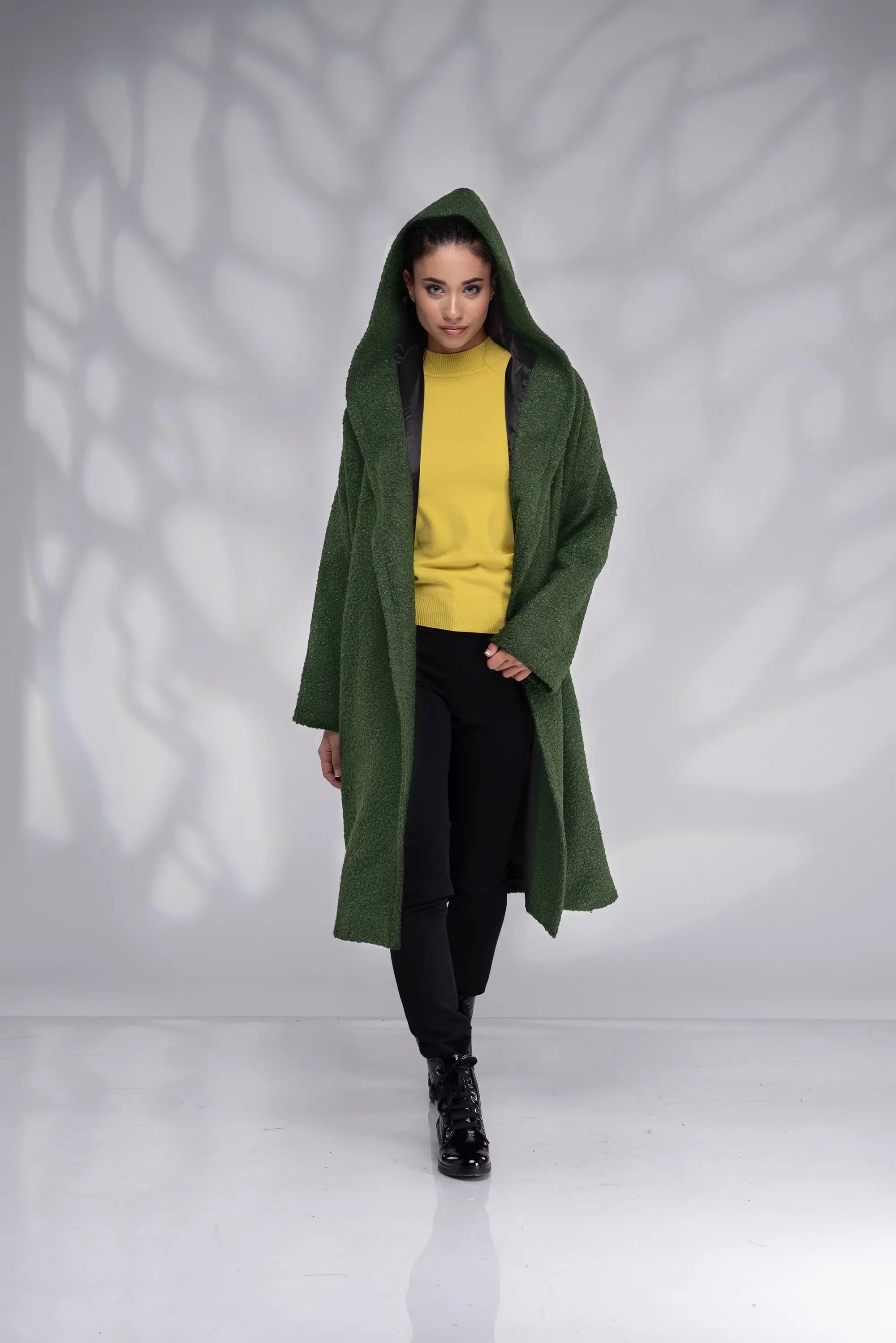 Wool Winter Coat Hooded Plus Size-Danellys.webp