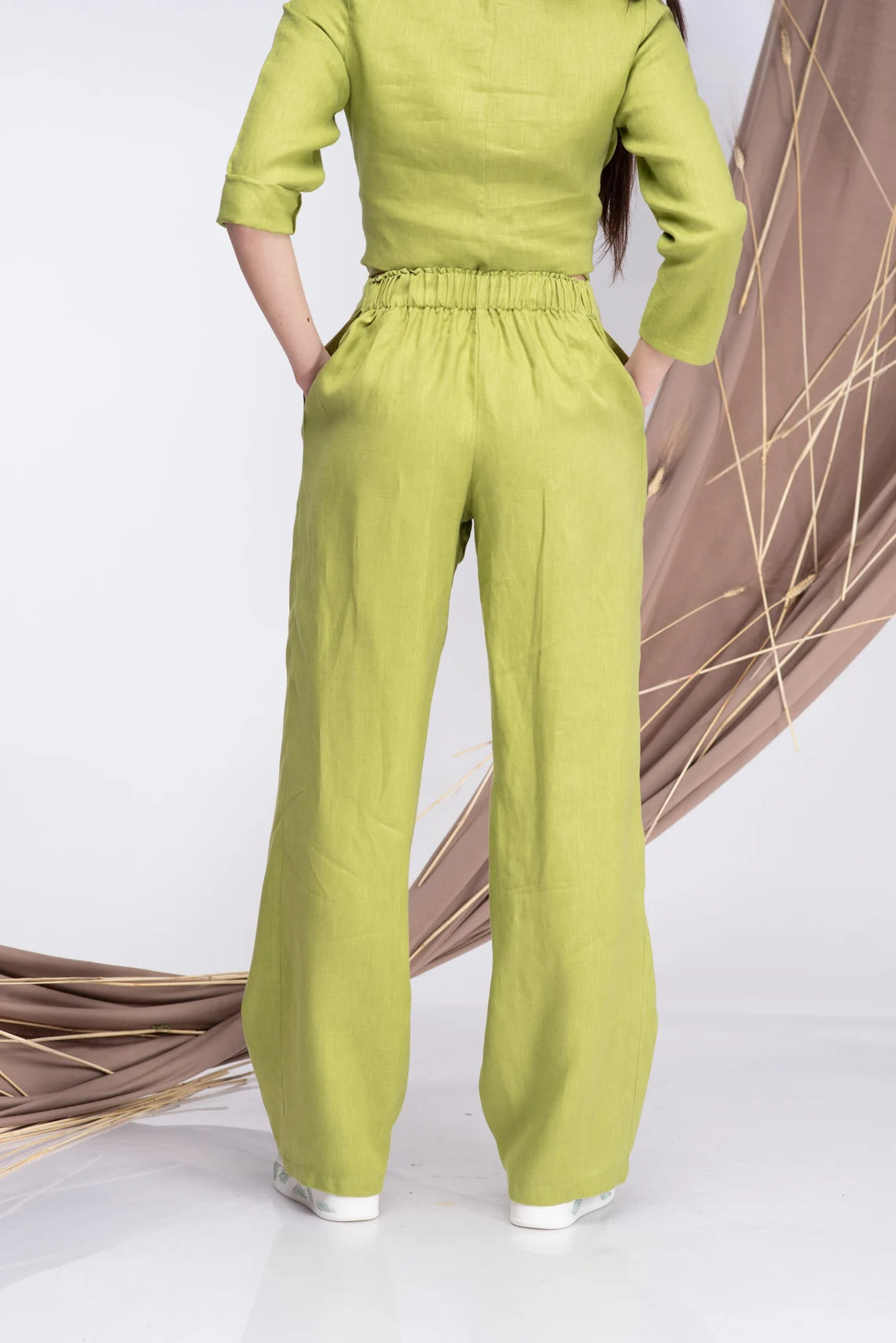 Linen Wide Leg Pants-Danellys.webp