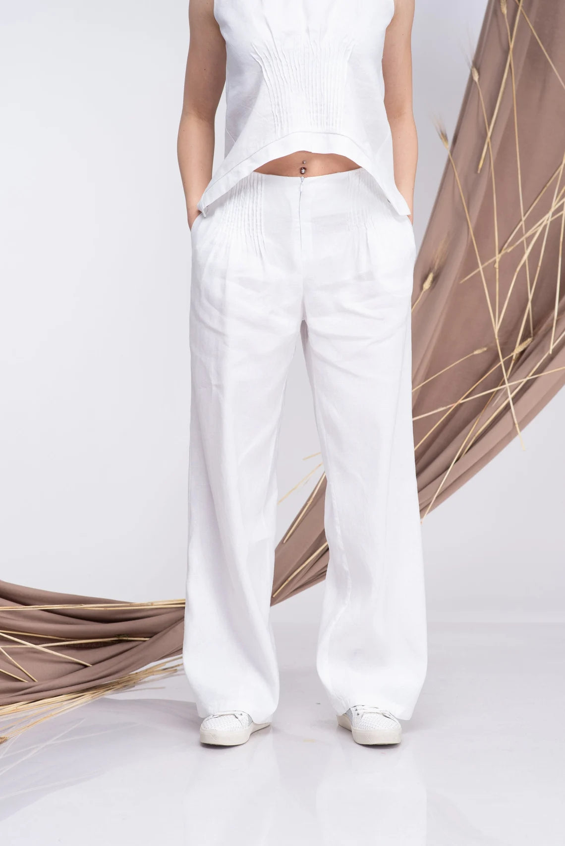 Linen Wide Leg Pants-Danellys-8.webp