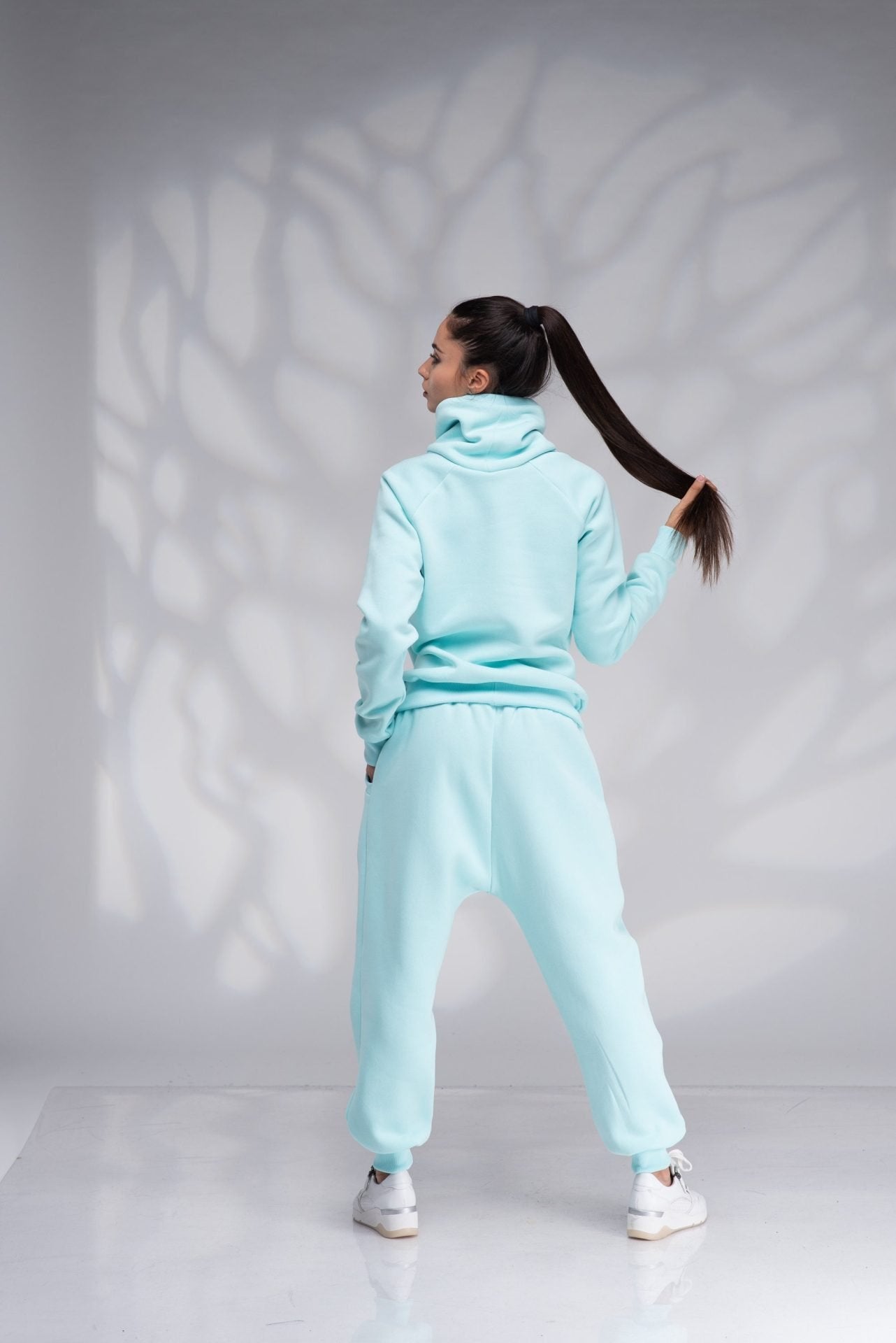Cotton Loose Jogger Sweatshirt