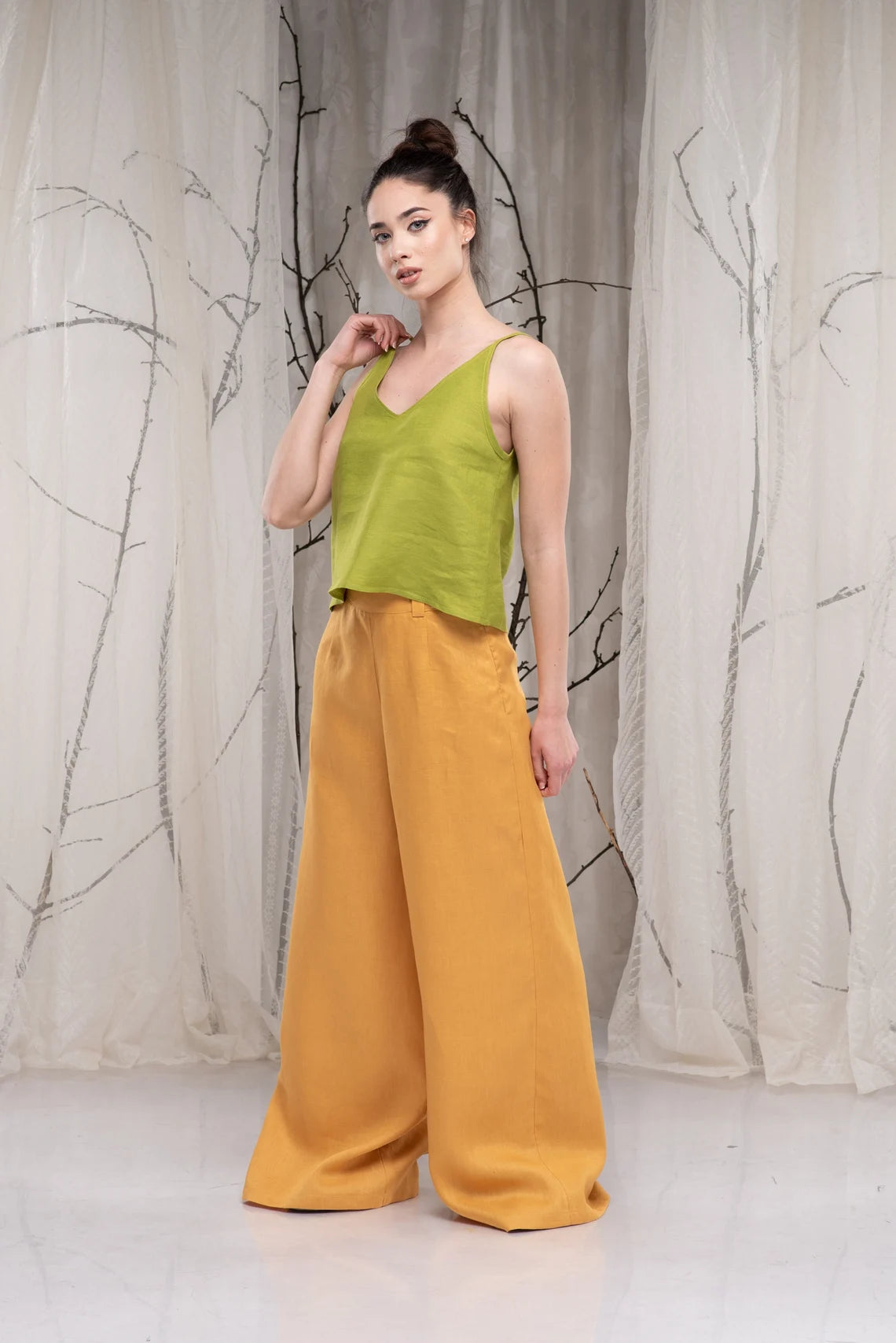 Linen Wide Leg Loose Palazzo Summer Pants-Danellys-2.webp