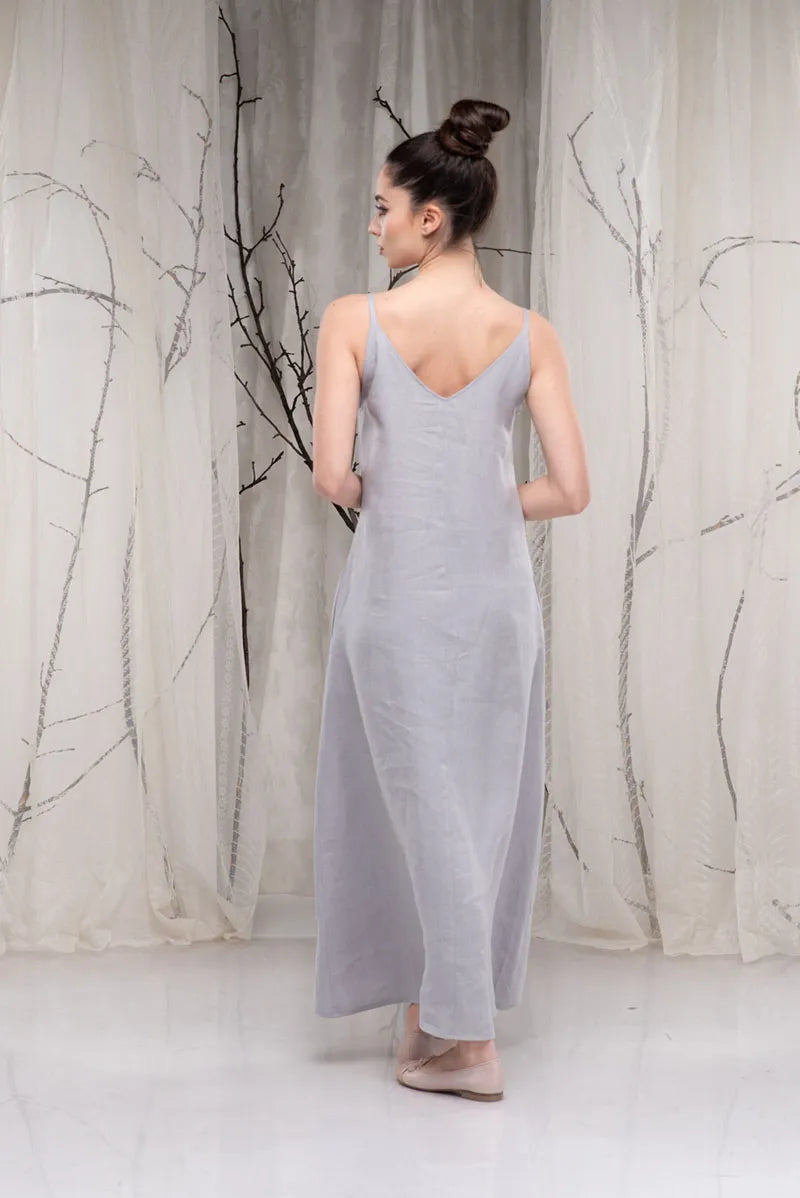 Long Linen Slip Strappy Maxi Dress-Danellys-2.webp