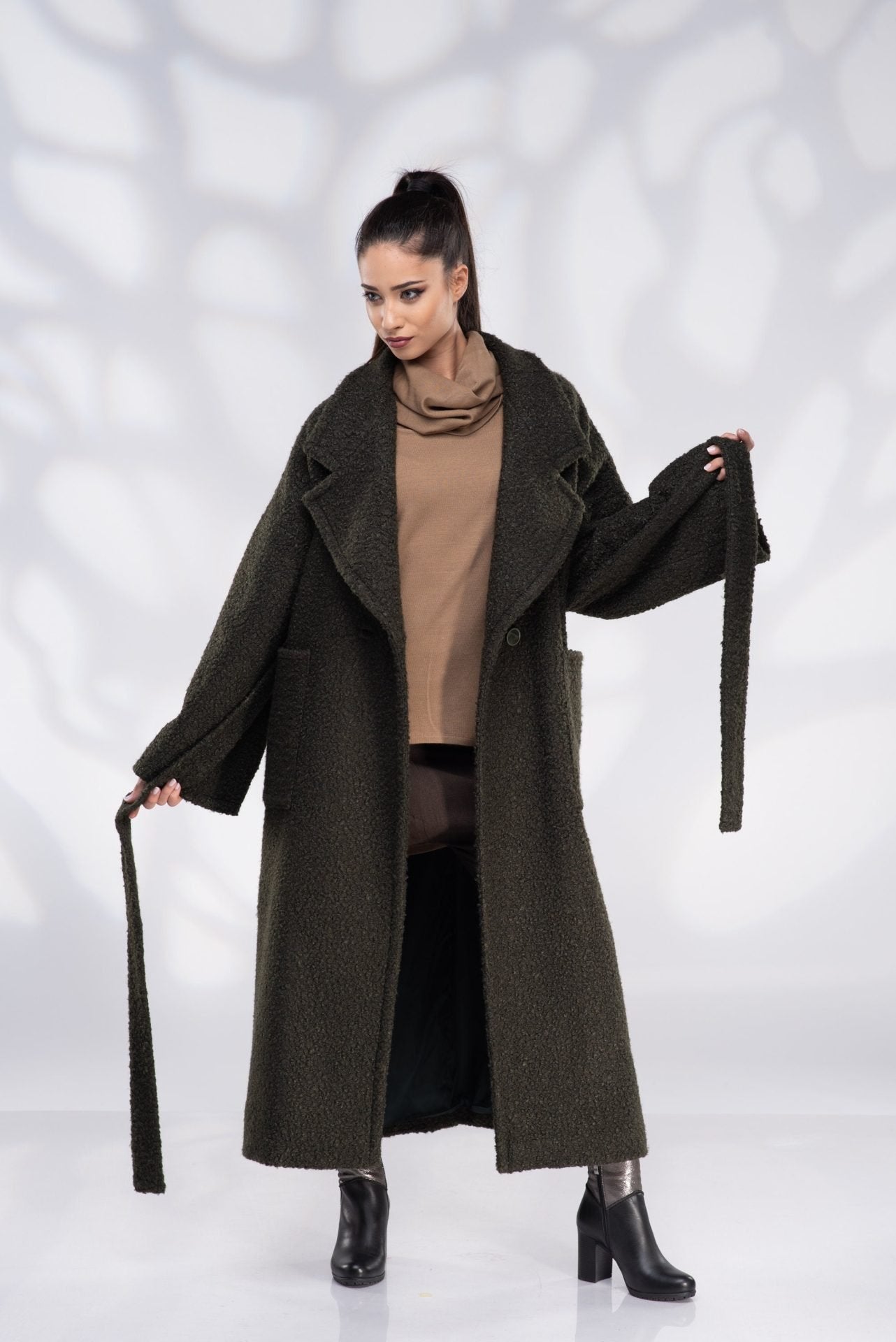 Oversized Wool Plus Size Coat