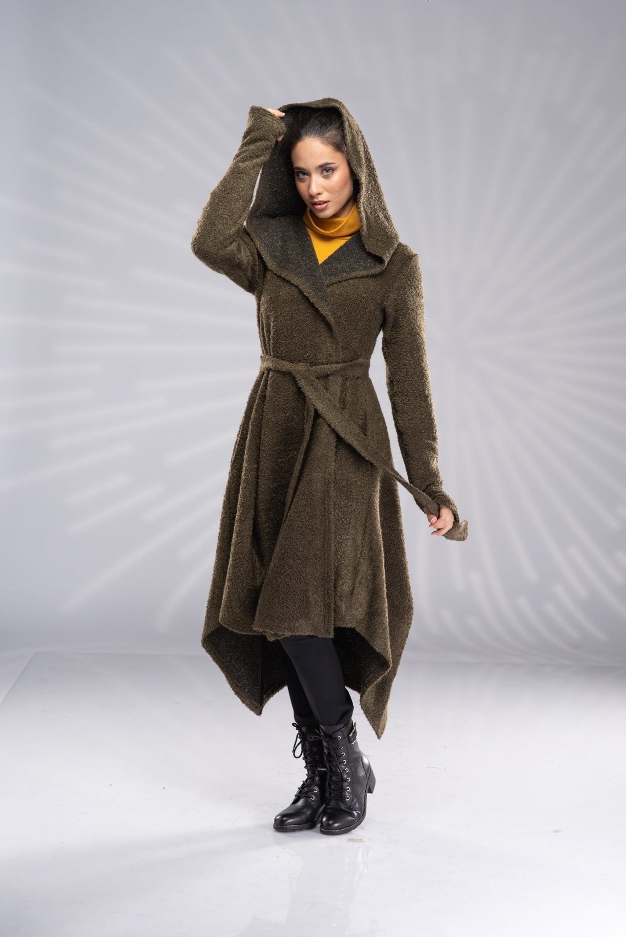 Long Cloak with Hood Maxi Witch Cloak