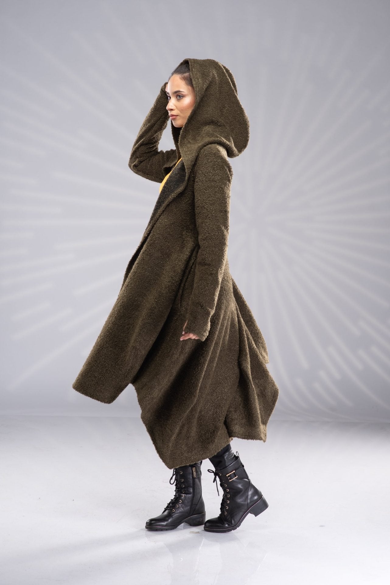Long Cloak with Hood Maxi Witch Cloak