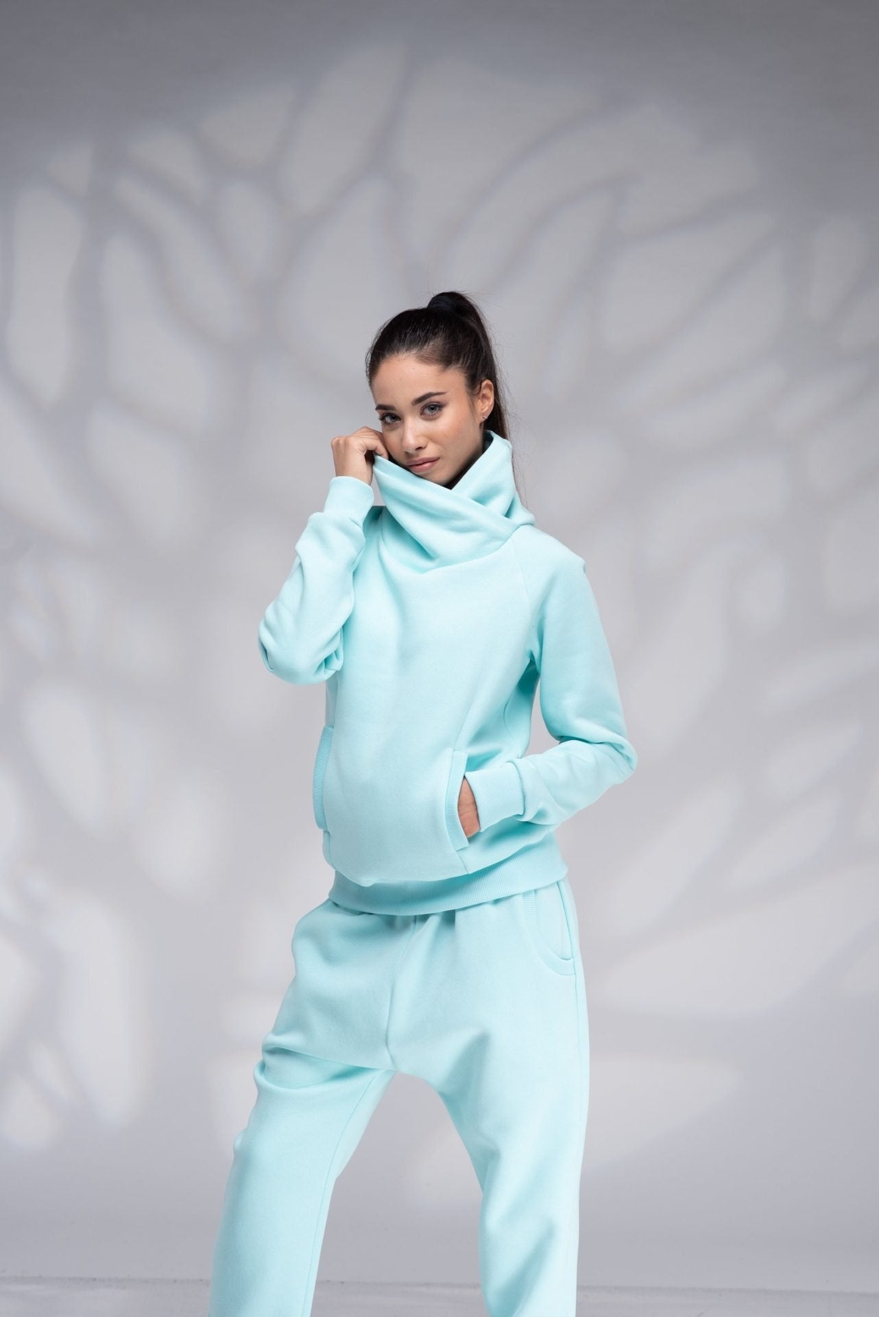 Cotton Loose Jogger Sweatshirt