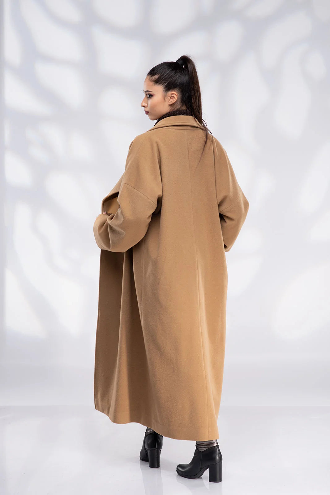 Camel Wool Coat - Winter Oversized-Danellys-6.webp