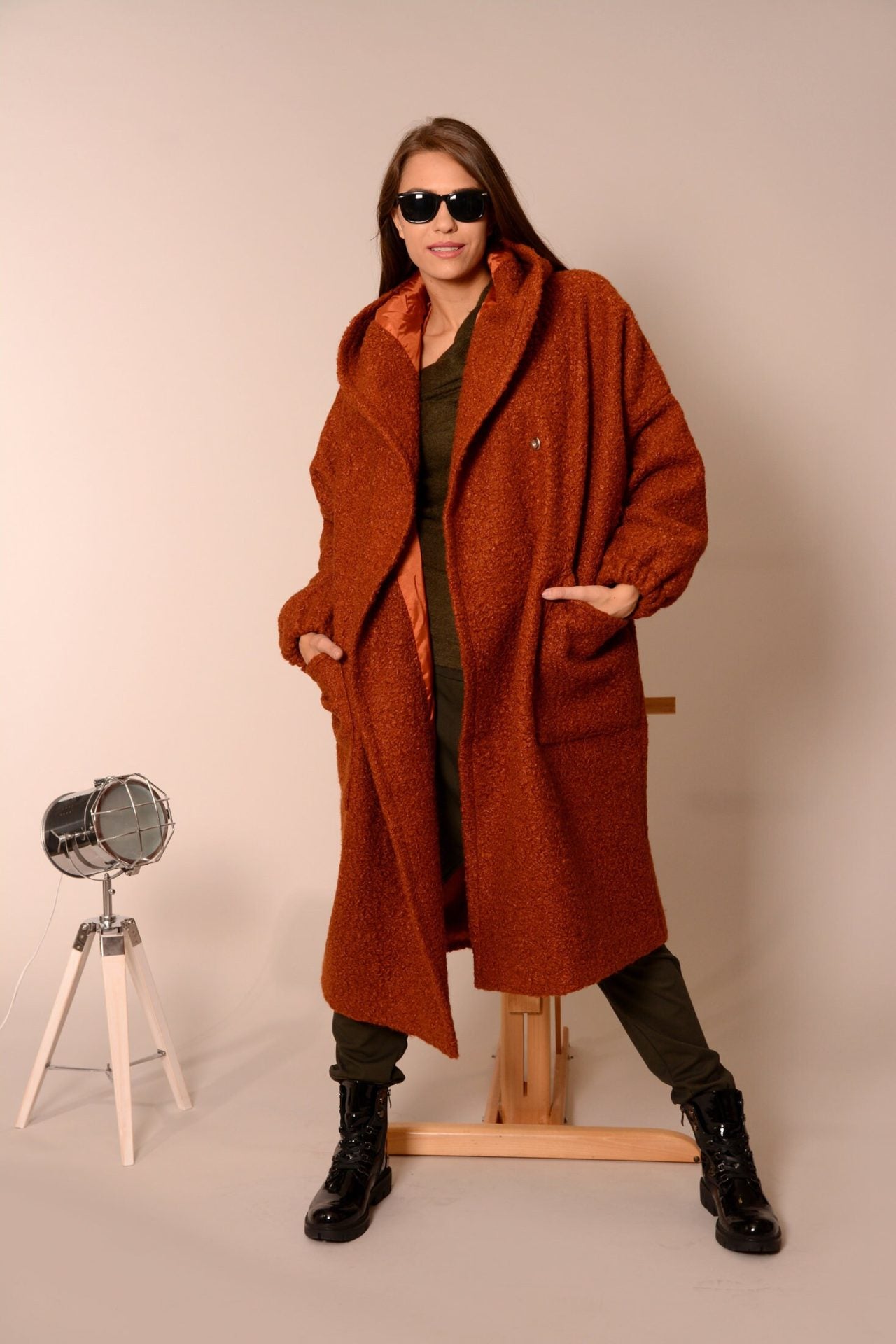 Wool Maxi Oversized Winter Cardigan Coat