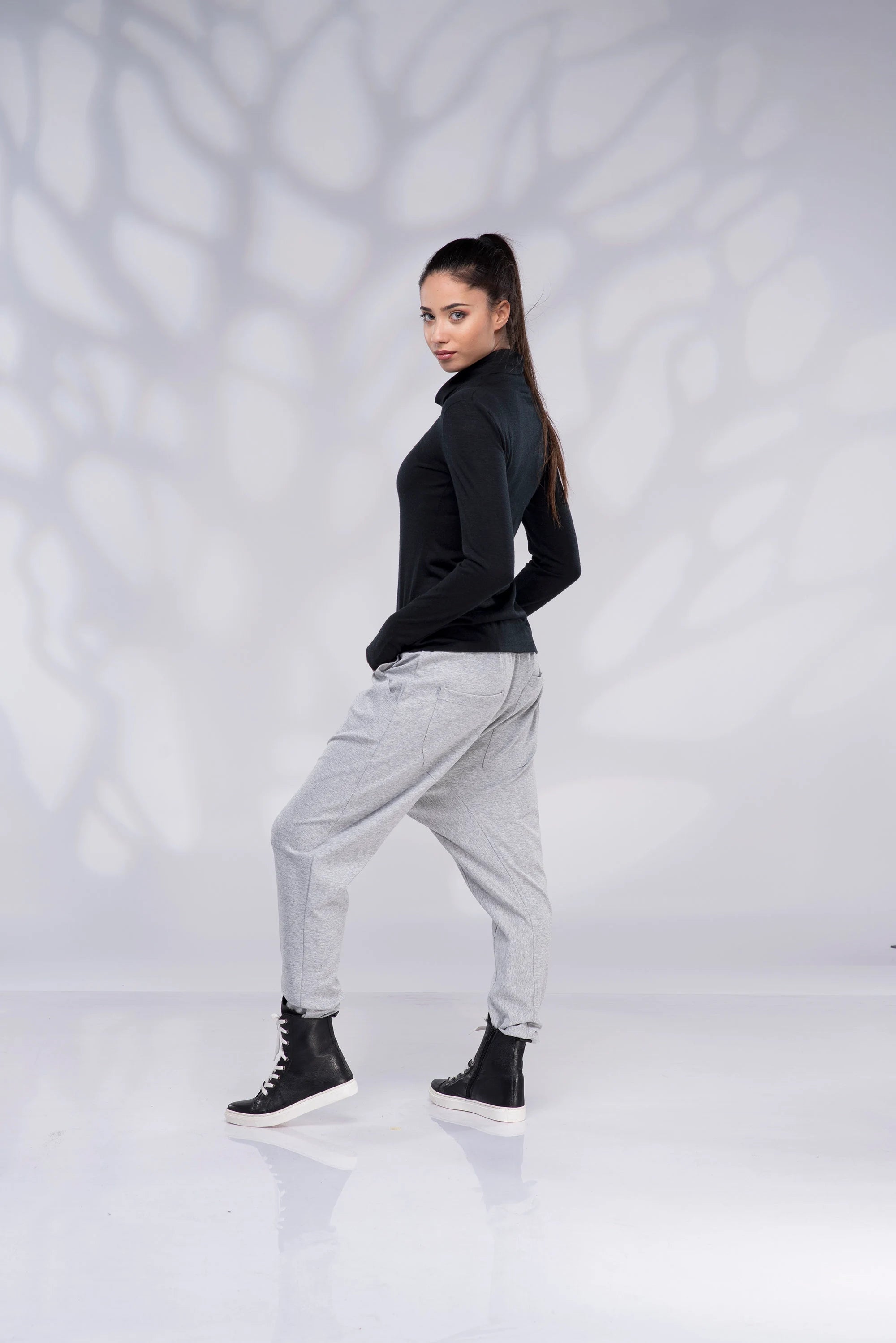 Plus Size Harem Wide Leg Pants with Pockets-Danellys.webp