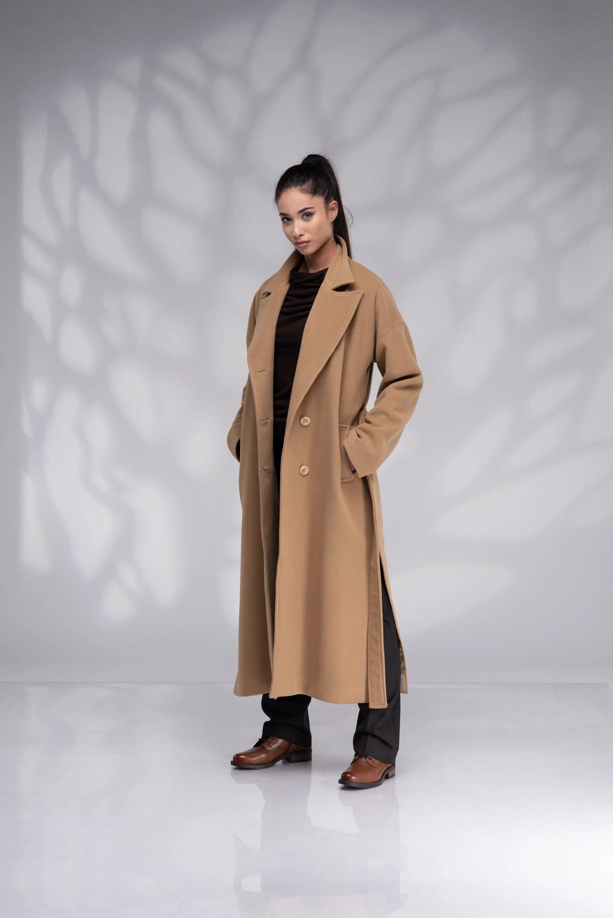 Long Wool Camel Oversized Coat-Danellys-2.webp