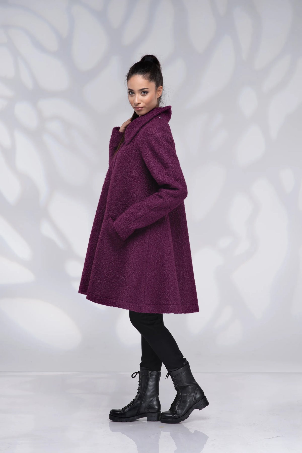 Wool Swing Short Coat-Danellys-5.webp