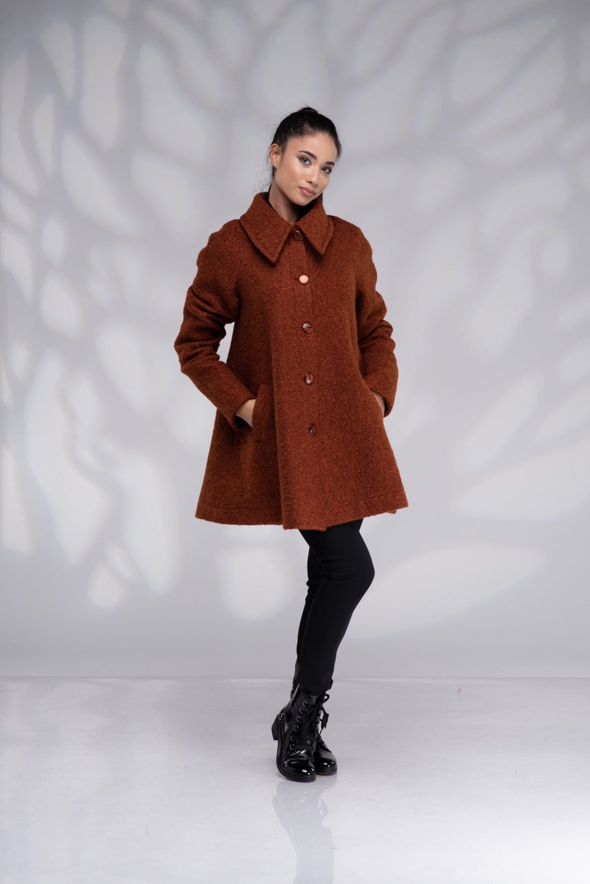 Wool Swing Short Coat
